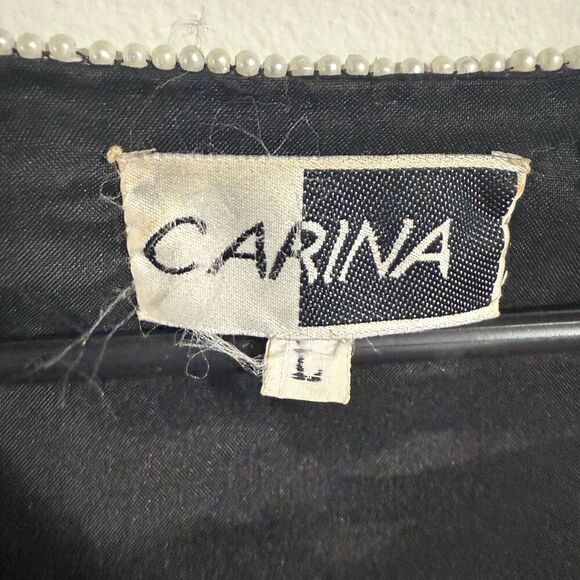 Carina women’s size large, 100% pure silk beaded open front jacket  - Picture 3 of 5